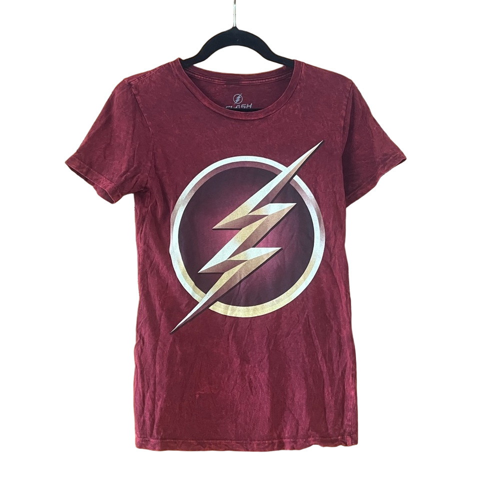 DC Red and Gold Short Sleeve T Shirt